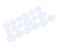 Generic Watch Crystal Lens Glass Round Flat Mineral Replacement Parts 18Pcs Watch Glass Flat Crystal Transparent Lens Set Round Set for Watches Accessories 16-24.5mm