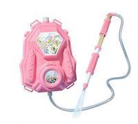 Generic Water Backpack Outdoor Water Toy with Large Tank Pump-Action Metal Barrel Comfortable Backpack Design Sprayer Suitable for Family Outings Kids, rose (Large 72cm water + 8L ba