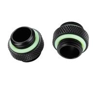 Generic Water Cooling Dual External Thread Hose Adapter Compression Fitting Durable Copper Material for Easy Installation for PC Water Cooling System