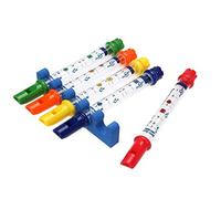Generic Water Flutes Color-Coded Plastic Bath Flute Set for Creating Variety of Sounds and Songs (Colorful)