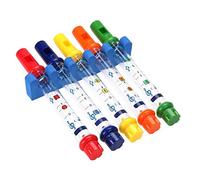 Generic Water Flutes Color-Coded Plastic Bath Flute Set for Creating Variety of Sounds and Songs (Colorful)