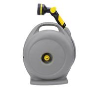 Generic Water Hose Reel Portable with Multifunctional Sprayer for Car Washing and Garden Irrigation 15m