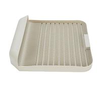 Generic Water Proof Cat Litter Mat Dual Layer Cat Litter Box Step 37.3x37cm Trapping Mat for Clean Floors and Comfortable Bed (Gray White)