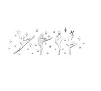 Generic Waterproof Easily Removable Ballet Girl Mirror Wall Sticker Acrylic Simple and Generous Style Decal for Bedroom and Tv Wall Decoration for Home