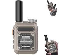 Generic Waterproof & Shock Resistant Walkie-Talkies, Nationwide PTT Unlimited Range, Rechargeable Long Range, Mini Walkie Talkie, Instant 2 Way Radios (Khaki)