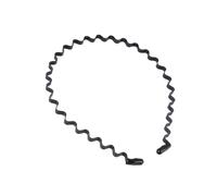 Generic Wavy Hair Hoop Headbands Easy to Use and Suitable for Washing Face and Doing Sports Men 2pcs Made of Elastic Synthetic Material Black Colour