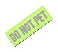 Generic Wear-Resistant Reflective Service Dog Patch with Do Not Pet Warning and Hook and Loop Tape for Harness Collar Leash