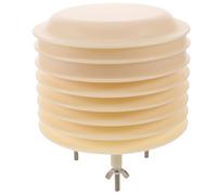 Generic Weather Station Sensor Shield Louver Case Plastic Beige Rainproof Cover for Temperature Sensor, Meteorological Equipment, Agricultural Fields and Continuous Environmental