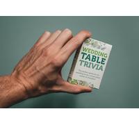 Generic Wedding Table Trivia Cards, Conversation Starters - 52 Pack - Reception Ice Breakers Guest Entertainment Table Games - Card Game