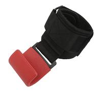 Generic Weight Lifting Hooks Heavy Duty Grips for Weightlifting and Pull Ups, Adjustable Wrist Support, Steel Material, 1 Pair (Red)