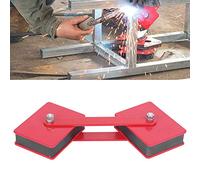 Generic Welding Magnet Holder Adjustable Durable Magnetic Positioner for Multi-Angle Welding and Pipeline Installation Red Alloy Steel 1 Unit