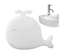 Generic Whale Round Hole Cover, Cute Rubber Sink Overflow Cap - White - Sink Plug