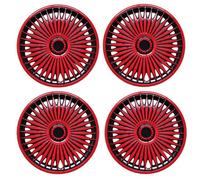 Generic Wheel Hub Cover Hubcap Spoke Pattern Car Wheel Protector Dust Suitable For Daily Driving Street Parking Outdoor Use, Red