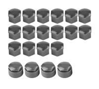 Generic Wheel Nut Rim Cover, Dust Cover Protective Caps Universal Car Wheel Nut Caps Car Protective with Remover Tool Auto Hub Screw Protector (Grey)