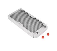 Generic White Aluminum Radiator Liquid Heat Exchanger for Computer and Beauty Equipment High Efficiency Heat Sink with G1/4 Port (240mm)