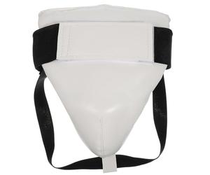 Generic White Groin Protector with Comfortable Pu and Abs Engineering Plastic, Breathable Sponge Material, Providing Good Protection for Boxing, Martial Arts, and Combat Training