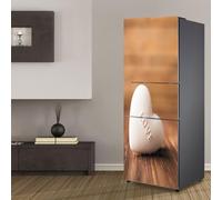 Generic White Love Heart Fridge Wraps - Wall Stickers, Vinyl, Romantic Heart Shaped, 2pcs