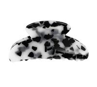 Generic White Marble Pattern Toothed Hair Claw Clip for Women Acrylic Hair Accessory with Retro Simple Design Decorative and Practical for Indoor Use