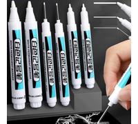 Generic White Permanent Marker Pen, Round Tip with Quick-Drying Ink, Smooth Writing, Ideal for Marking, Decorating, Painting & Drawing, 3063630031