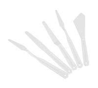 Generic White Plastic Painting Palette 6pcs Set - Perfect for Spreading Paint Smoothly in Various Art Projects