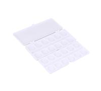 Generic White Plastic Painting Pallet Box for Oil and Acrylic Paints, Lightweight with Good Sealing, Colour Tray for Artists and Art Craft Mixing Random Color