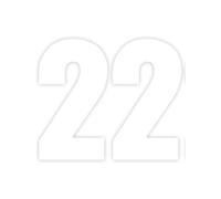 Generic White PVC Wheelie Bin Stickers, 2 Pack, 17cm, Self-Adhesive, Decorative, Vinyl, Number-2