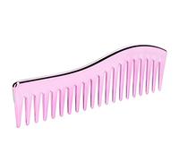Generic Wide Tooth Hair Detangler Comb, Plastic for Men and Women, Portable No Handle Design, Ideal for Salon Use, 7 X 2in, 1 Unit (Purple Pink)