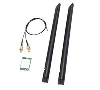 Generic WiFi 6E Mesh Compatible M.2 Wireless Card with Bluetooth 5.3 Antenna Kit for Laptop Desktop 160MHz MU MIMO 1024QAM