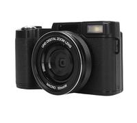Generic WiFi Digital Camera 64MP 18X Zoom Flip Screen with LED Light for Beauty and Travel (Black)
