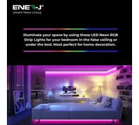 ENER-J Smart RGB Neon Flex Kit 3m - White - Wilko