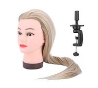 Generic Wig Hairdressing Training Mannequin Head with Hair for Beginners Practice Braiding, Hair Cutting, Styling for Hairdresser, Barber Shop, Cosmetology School Students - High Temperature Fiber