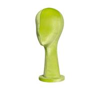 Generic Wig Hat Caps Display Stand, Female Head Mannquin, Professional Display Velvet Head Dress Form for Headset Halloween Hat, Green