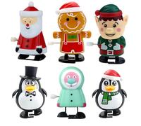 Generic Wind Up Toys, 6 Pieces Christmas Cracker Fillers, Gingerbread Man Figures, Table Centre Piece Decoration Christmas, Stocking Fillers For Kids Boys Girls Friends Adults, All Ages