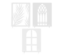 Generic Window Light Boards for Product Photography, 3 Pcs/Set Photo Tabletop Backdrops, Reusable PVC Material, White, for Cosmetics Photography (Style 1)