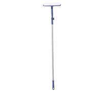 Generic Window Squeegee, 2 in 1 Window Cleaner with 180° Rotatable Head and 120cm Extension Pole, for Glass Mirrors Tiles High Rise and Hard to Areas (120x24.5cm / 47.2x9.6in Blue)