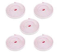 Generic Window Trim Strips TPE Material Self Adhesive White 5 Rolls Cuttable Edge Molding Kit, Easy Installation and Dust Prevention for Interior DIY Home Improvement