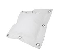 Generic Wing Chun Canvas Sand Bag for Boxing Muay Thai Training Wall Target with Zipper, Suggested Fillers, 15.7x10.2in, Light Beige, Suitable for Kung Fu Students (L(13x7x2.6cm/5.1x2.8x1in))