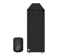 Generic Winter Sleeping Bag for Adults, -10 to 5 Degrees Celsius Temperature Rating, 360 Degree Windproof and Rainproof, Wide Size 220x80cm, with Compression Sack, for Cold Weather (Dusk Black)