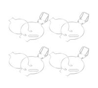 Generic Wire Lock Buckles Easy Opening and Closing for Kitchen Storage and Pantry Organization 4pcs Stainless Steel Metal Buckle for Sealing Jars Compatible with Kilner Jars