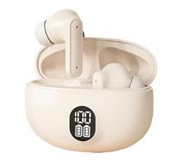 Generic Wireless Headphones Earbuds - Deep Bass Stereo, Waterproof | Wireless Earbuds Headphones, Led Display, Noise Cancelling | Obsidian Black