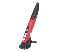 Generic Wireless Mouse Pen 2.4G 4 Button 3 DPI Ergonomic Stylus for PC Laptop Notebook Left Handed Users with 800 1200 1600DPI Adjustable Sensor (Black Red)