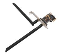 Generic Wireless Network Card Adapter, PCI Ex1 WiFi Card WIFI7 Efficient Signal BE200NGW Plug and Play with 8DB Antenna for Desktop PC (No Antenna Base)
