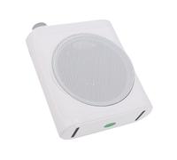 Generic Wireless Voice Amplifier with Quick Setup and Smart LED Display for Speeches, Meetings, Lightweight ABS Construction (White)
