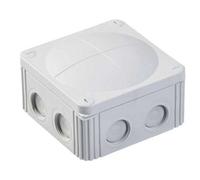 Generic Wiska Adaptable Junction Box Enclosure Grey Ip66/67 110mm X 110mm X 66mm W/ 5 Way Terminal Block