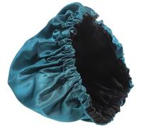 Generic Women Bath Hat Elastic Shower Cap with Comfortable Satin and Polyester Material, Breathable Hair Cover for Spa and Cooking, Featuring Elastic Band to Keep Hair Dry and Protected