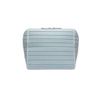 Generic Women Cosmetic Pouch Makeup Bag Toiletry Case Travel Organizer with Easy Access Zip Wide Opening Stable Rectangular Shape Suitable for Travel Home, Array, Light Blue