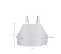 Generic Women Fencing Guard Chest Protector Plate Breastplate Rigid PP Material With Contoured Coverage And Ventilation Adjustable Straps For Stable Fit