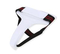 Generic Women Groin Guard Ergonomic Protective Jockstrap for Taekwondo Boxing Made of PU Leather White Multiple Sizes (M)