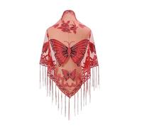 Generic Women's 1920s Shawl, Art Deco Evening Cape Vintage Shawl Wraps Flapper Costumes Retro Wraps Scarf Cover Up Sequin Beaded Party Shawl
