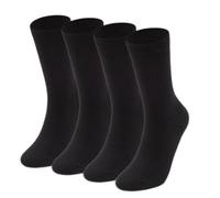 Generic Women's Black Calf Socks 4-7, 6 Pack, Cotton, Polyester, Moisture Wicking, Running, Yoga, Walking, Sports, Casual